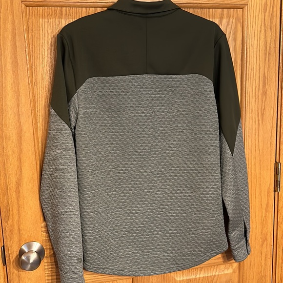 All in Motion - Jacquard Shirt Jacket (Dark green & Gray) Snap closure - Picture 12 of 14